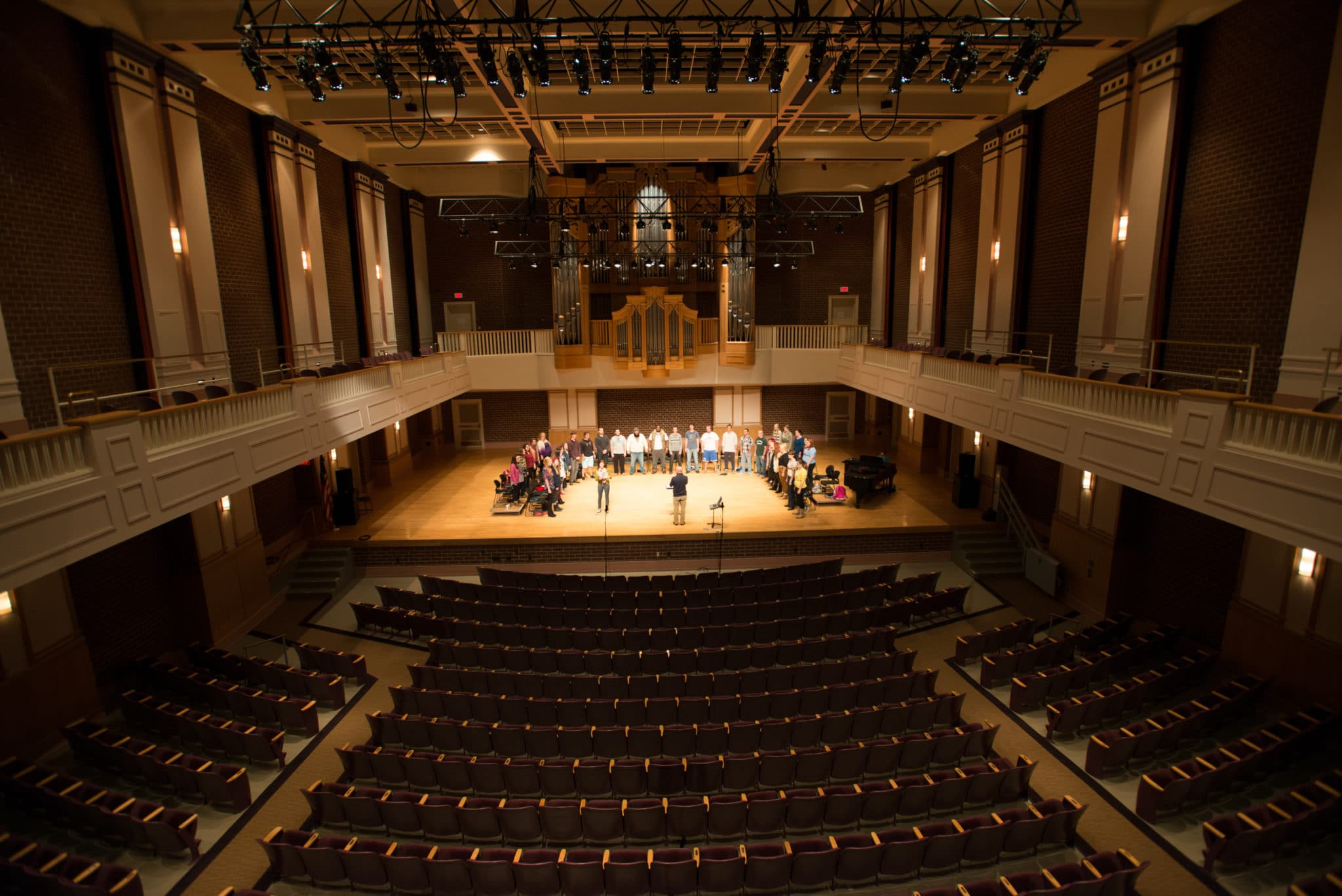 Brevard College Auditorium with Practice Choir