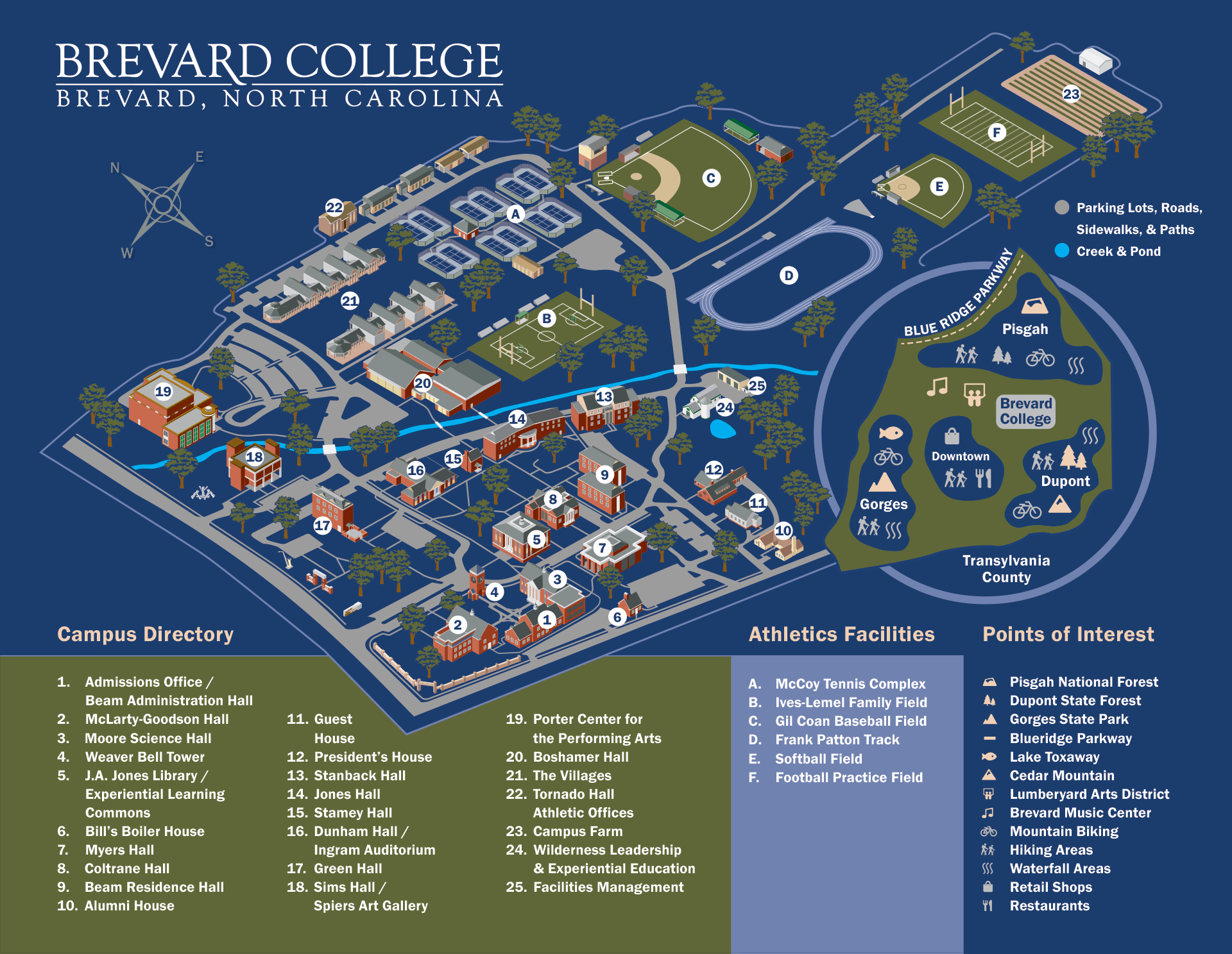 Brevard Campus Map 5-26-20